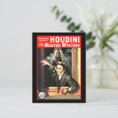 Harry Houdini Pulp Fiction Style Illustratie Briefkaart (Staand voorkant)