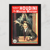 Harry Houdini Pulp Fiction Style Illustratie Briefkaart (Voorkant)