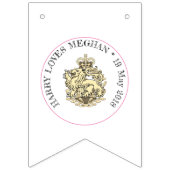 Harry houdt van Meghan UK & USA Flag Wedding Bunti Vlaggetjes (Eerste vlag)