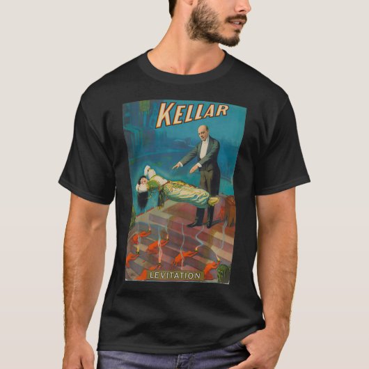Harry Kellar Levitation Magic Trick Premium T-shirt (Voorkant)