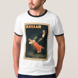 Harry Kellar voert Levitation 1895 Magic uit T-shirt