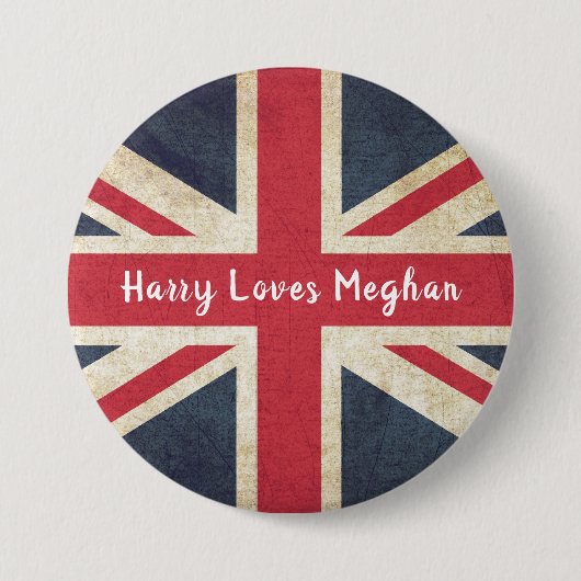 Harry LOVES Meghan Royal Wedding Button (Voorkant)