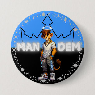 Harry - Mandem Collectie -SVBK- SILVERBCKK TTV 6 Ronde Button 7,6 Cm