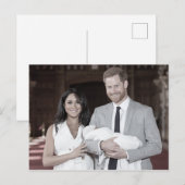 Harry Meghan Archie gestileerde Briefkaart (Voorkant / Achterkant)