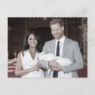 Harry Meghan Archie gestileerde Briefkaart