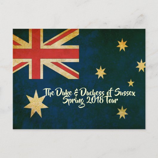Harry & Meghan Australia 2018 Briefkaart (Voorkant)
