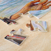 Harry & Meghan bruiloft schilderij effect Legpuzzel (Zijkant)