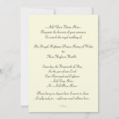 Harry & Meghan Elegant Royal Wedding Invitation Kaart (Achterkant)