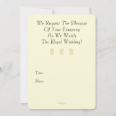 Harry & Meghan Elegant Royal Wedding Invitation Kaart (Achterkant)