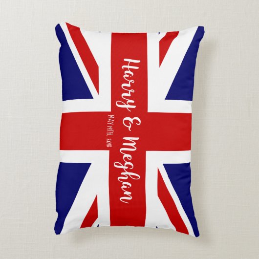 Harry & Meghan | Herdenking rond koninklijk huweli Accent Kussen (Achterkant (Verticaal))