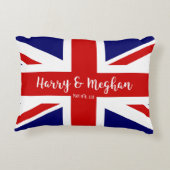 Harry & Meghan | Herdenking rond koninklijk huweli Accent Kussen (Achterkant)