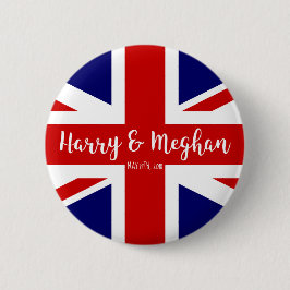 Harry & Meghan | Herdenking rond koninklijk huweli Ronde Button 5,7 Cm