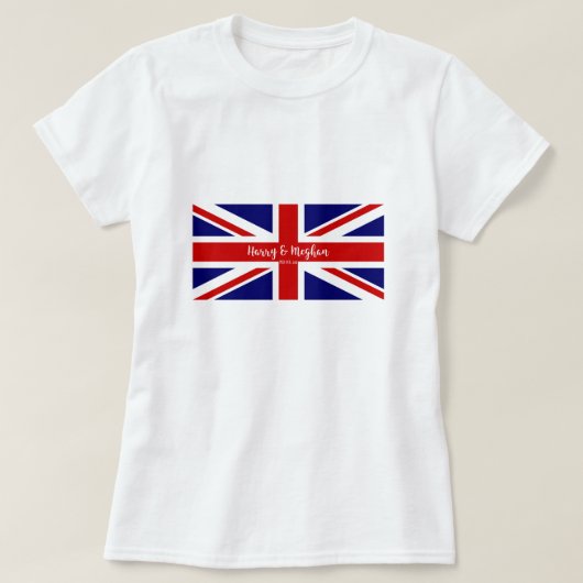 Harry & Meghan | Herdenking rond koninklijk huweli T-shirt (Design voorkant)