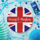 Harry & Meghan | Koninklijke bruiloft viering Papieren Bordje (Feest)
