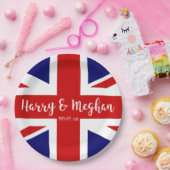Harry & Meghan | Koninklijke bruiloft viering Papieren Bordje (Feest)