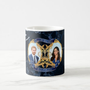 Harry+Meghan Midnight Blue Marble Koffiemok