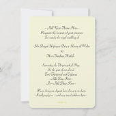 Harry Meghan Posh Royal Wedding Invitation (Blue) Kaart (Achterkant)