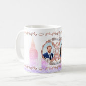 Harry+Meghan Roos Gold/DIY achtergrondkleur Koffiemok (Voorkant links)