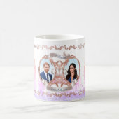 Harry+Meghan Roos Gold/DIY achtergrondkleur Koffiemok (Center)