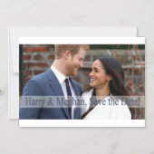 Harry & Meghan, sla de datum op! Magnetische Uitnodiging (Voorkant)