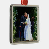 Harry Meghan trouwdag kus chapel ingang Metalen Ornament (Rechts)