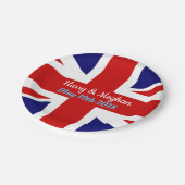 Harry & Meghan, Union Jack. Papieren Bordje (Gekanteld)