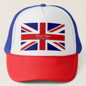 Harry & Meghan, Union Jack. Trucker Pet (Voorkant)