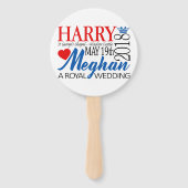 Harry & Meghan Wedding, 19 mei 2018 Handwaaier (Achterkant)