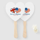 Harry & Meghan Wedding, 19 mei 2018 Handwaaier (Voorkant en achterkant)