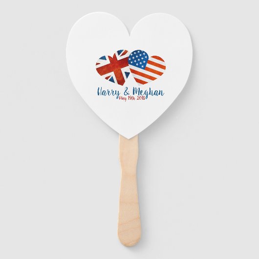 Harry & Meghan Wedding, 19 mei 2018 Handwaaier (Voorkant)