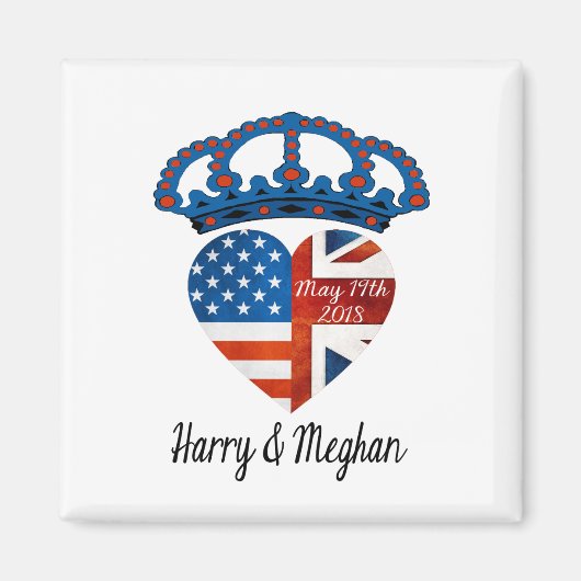 Harry & Meghan Wedding, 19 mei 2018 Magneet (Voorkant)