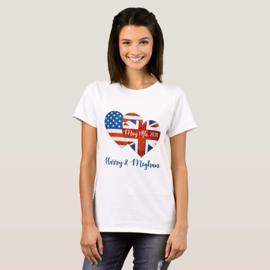 Harry & Meghan Wedding, 19 mei 2018 T-shirt (Voorkant volledig)