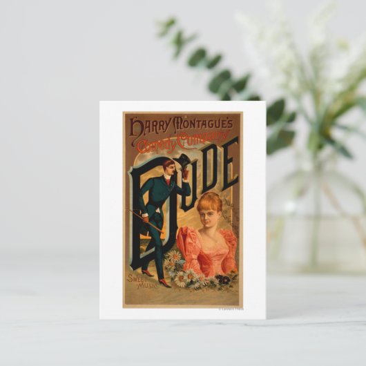 Harry Montague's Comedy "Kerel" theaterPoster Briefkaart (Staand voorkant)