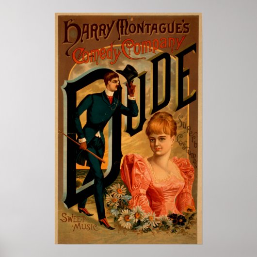 Harry Montague's Comedy "Kerel" theaterPoster Poster (Voorkant)