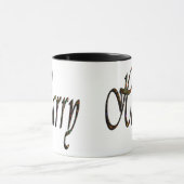 Harry, naam, Logo, Black Ringer Combo Coffee Mok. Mok (Midden)