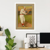 Harry Niles Red Sox Baseball 1911 Poster (Thuiskantoor)