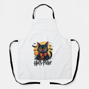 Harry Pawter Heks Zwarte Kat Halloween Grappige Fi Schort