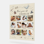 Harry Potter 1st Birthday - 12 maanden fotocollage Acryl Bord (Hoek)