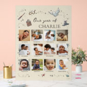 Harry Potter 1st Birthday - 12 maanden fotocollage Acryl Bord (Huwelijk)