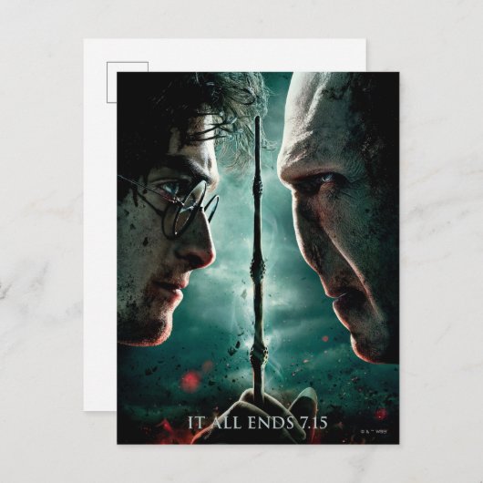 Harry Potter 7 Deel 2 - Harry versus Voldemort Briefkaart (Voorkant / Achterkant)