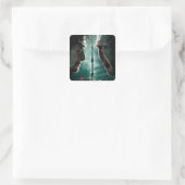 Harry Potter 7 Deel 2 - Harry vs. Heer Voldemort Vierkante Sticker (Tas)