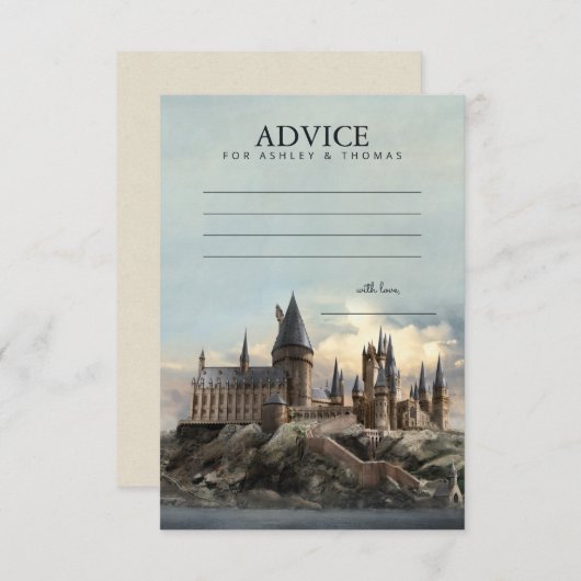 Harry Potter | Advies voor hogwarts Baby Kaart (Voorkant / Achterkant)
