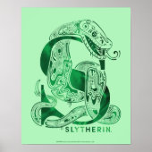 Harry Potter| Afbeelding Aguamenti SLYTHERIN™ Poster (Voorkant)