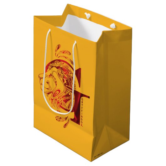 Harry Potter | Aguamenti GRYFFINDOR™ Grafisch ontw Medium Cadeauzakje (Voorkant Gekanteld)