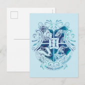 Harry Potter| Aguamenti HOGWARTS™ Crest Briefkaart (Voorkant / Achterkant)