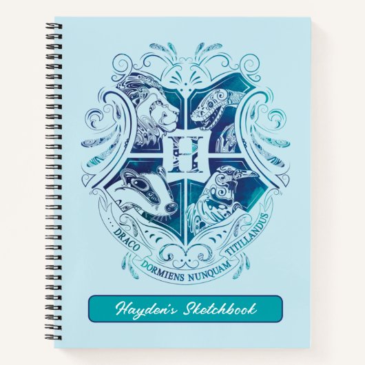 Harry Potter | Aguamenti HOGWARTS™ Crest Tekening Notitieboek (Voorkant)
