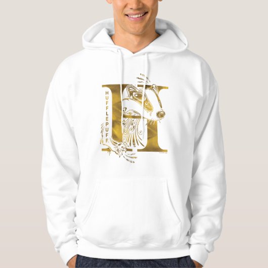 Harry Potter | Aguamenti HUFFLEPUFF™ Grafisch Hoodie (Voorkant)