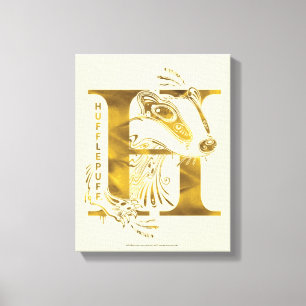 Harry Potter Aguamenti HUFFLEPUFF™ Grafisch ontw Canvas Afdruk