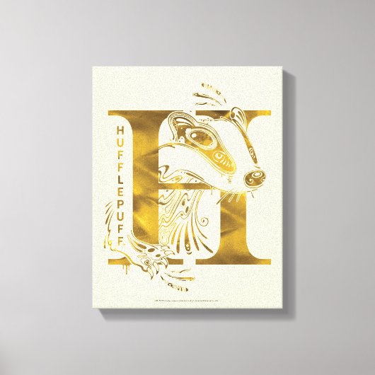 Harry Potter | Aguamenti HUFFLEPUFF™ Grafisch ontw Canvas Afdruk (Voorkant)