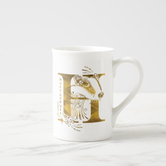 Harry Potter | Aguamenti HUFFLEPUFF™ Grafisch Porselein Kop (Rechts)